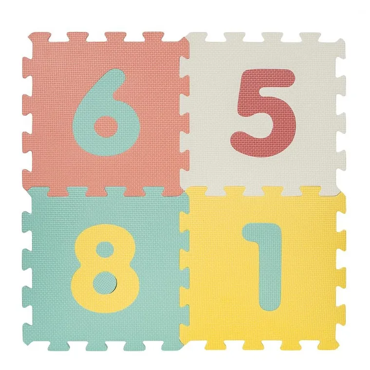 Smily Play, mata piankowa, pastelowa, cyfry