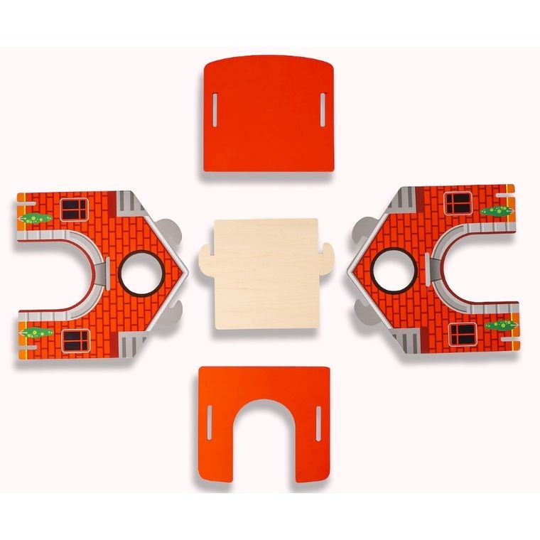 Smily Play, Remiza strażacka, drewniany domek z figurkami