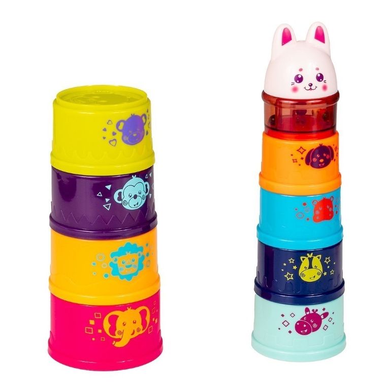 Smily Play, Zamek króliczka, piramidka, sorter, 58 cm