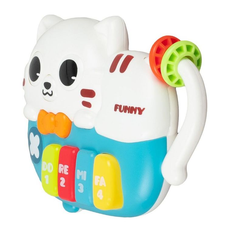 Smily Play, Zwierzaczkowe pianinko, zabawka interaktywna, kotek