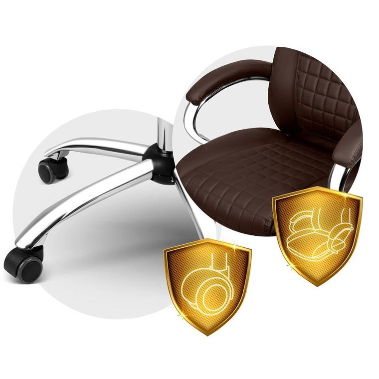 Sofotel, Batory, fotel biurowy, kasztanowy