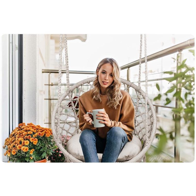 Sofotel, Boho, fotel ogrodowy wiszący, huśtawka, beżowy