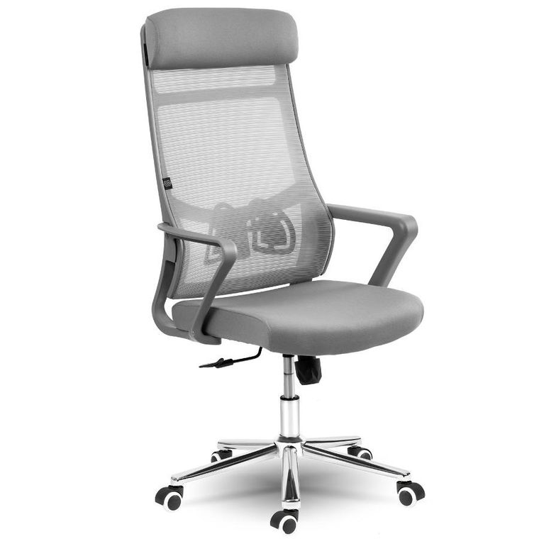 Sofotel, Brema, fotel biurowy z mikrosiatki, szary