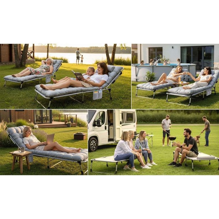 Sofotel, ChillWell Dream, łóżko turystyczne, składane, leżak ogrodowy