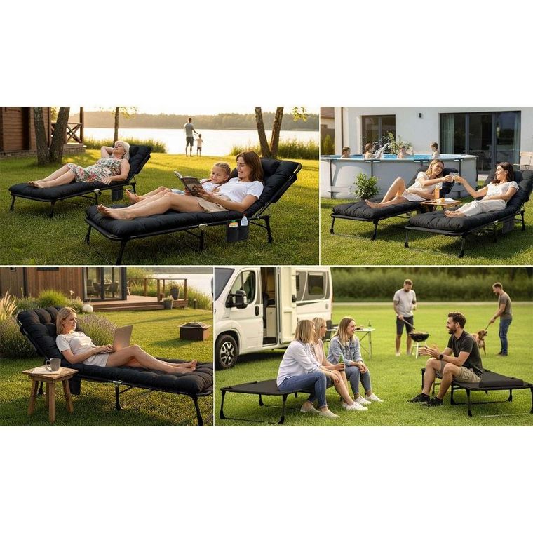 Sofotel, ChillWell Dream, łóżko turystyczne, składane, leżak ogrodowy