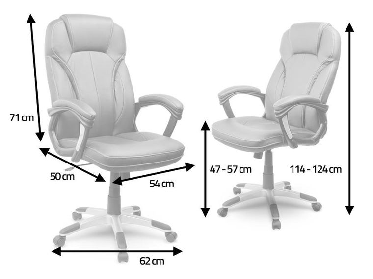 Sofotel, fotel biurowy, skórzany, brązowy