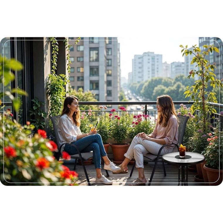 Sofotel, krzesła ogrodowe, tekstylne, 2 szt.