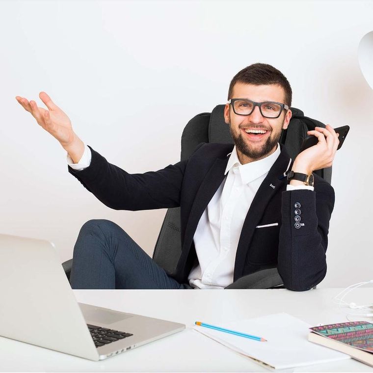 Sofotel, Porto, fotel biurowy, materiałowy czarny