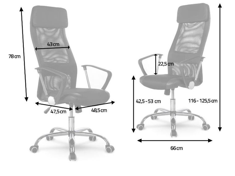 Sofotel, Rio, fotel biurowy, czarny