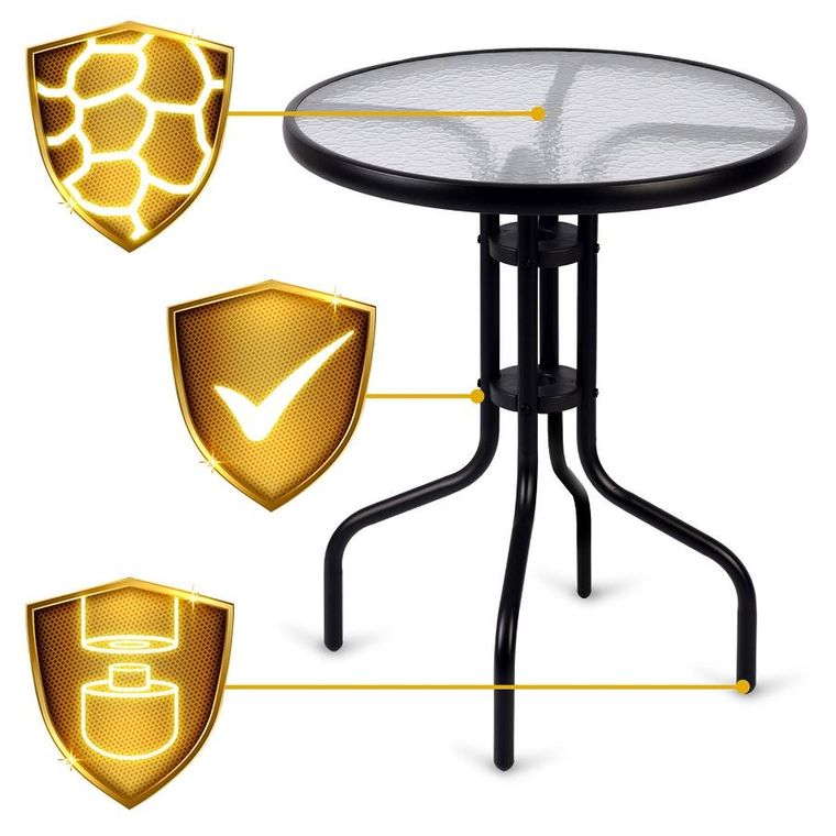 Sofotel, stolik ogrodowy, okrągły, 60-71 cm