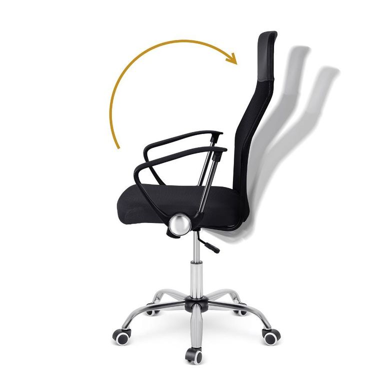 Sofotel, Tamar, fotel biurowy z mikrosiatki, czarny