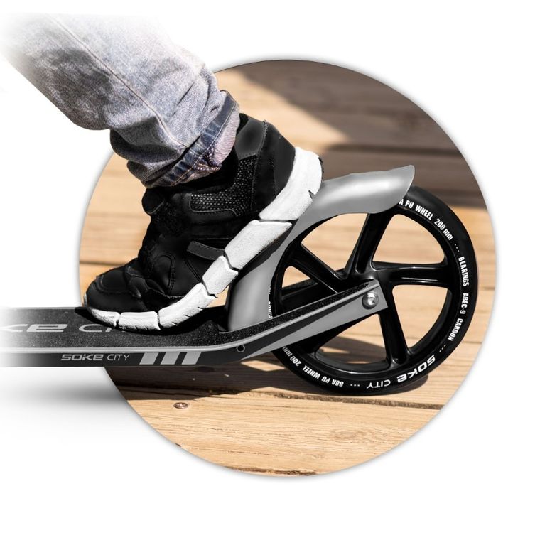 Soke, City, hulajnoga miejska, składana, szara