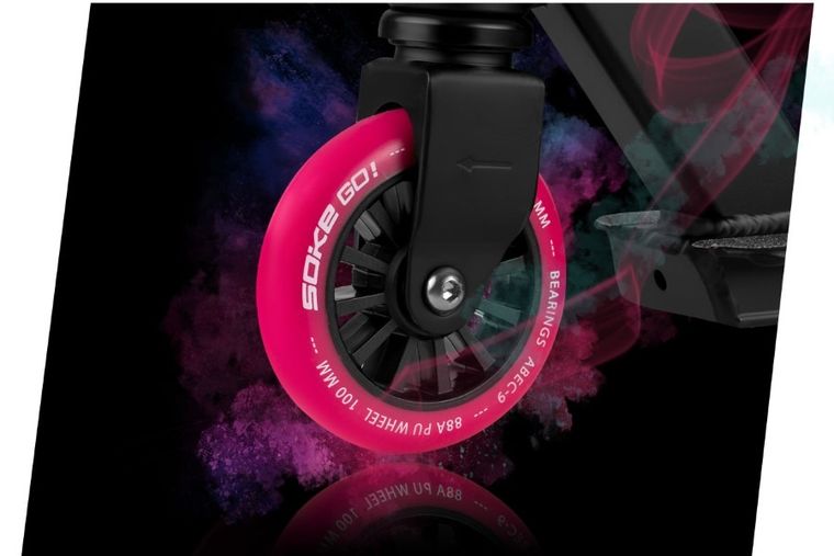 Soke, Go! hulajnoga wyczynowa, różowo-niebieska