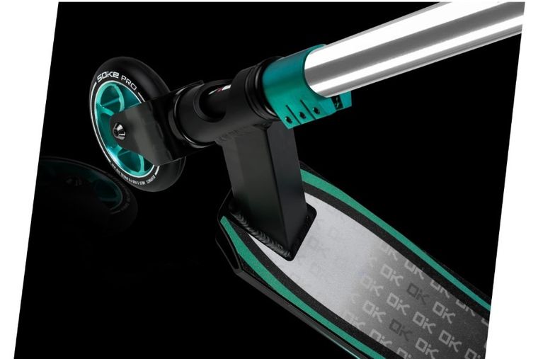 Soke, Pro, hulajnoga wyczynowa, czarno-srebrno-turkusowa