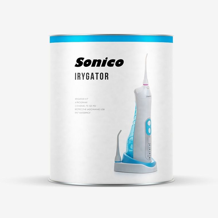 Sonico, irygator podróżny, 4 tryby pracy + 2 końcówki