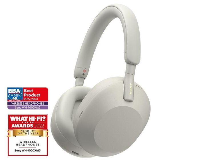 Sony Wh-1000xm5 Bluetooth Noise Cancelling Silver