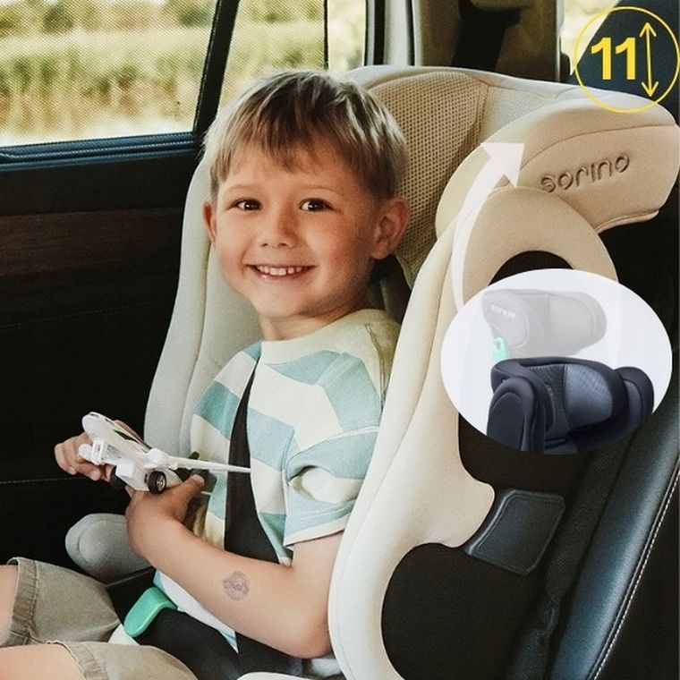 Sorino, Ceres, fotelik samochodowy, dark grey, 100-150 cm