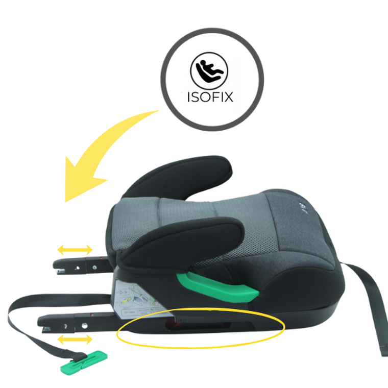 Sorino, Eris, podstawka samochodowa, light grey, 125-150 cm