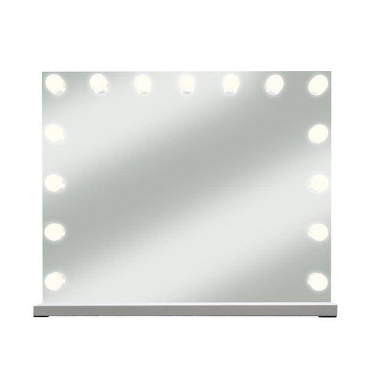 Soulima, lusterko kosmetyczne, LED, 58-46 cm