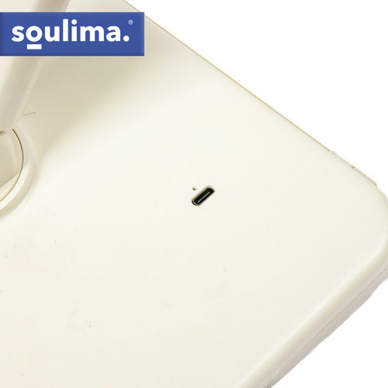 Soulima, lusterko kosmetyczne, rozkładane, LED