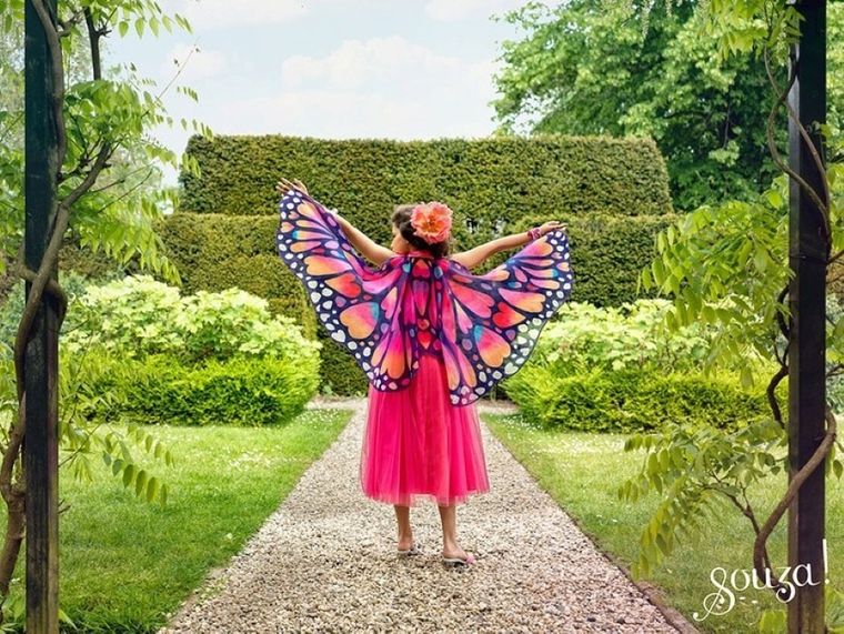 Souza! motyl Papillon, sukienka ze skrzydłami, kostium, 5-7 lat