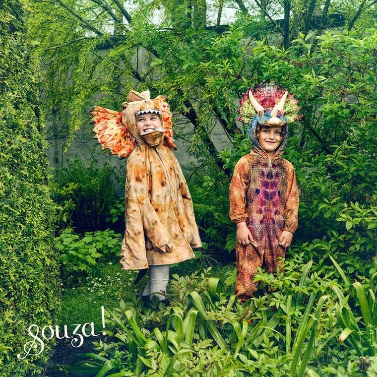 Souza! Triceratops, kostium kombinezon kigurumi dinozaura, 3-4 lata