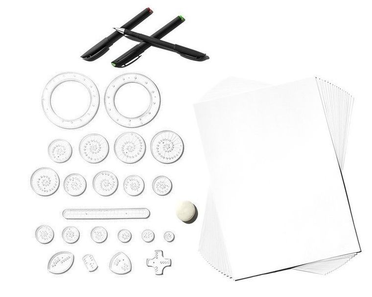 Spirograf, zestaw kreatywny