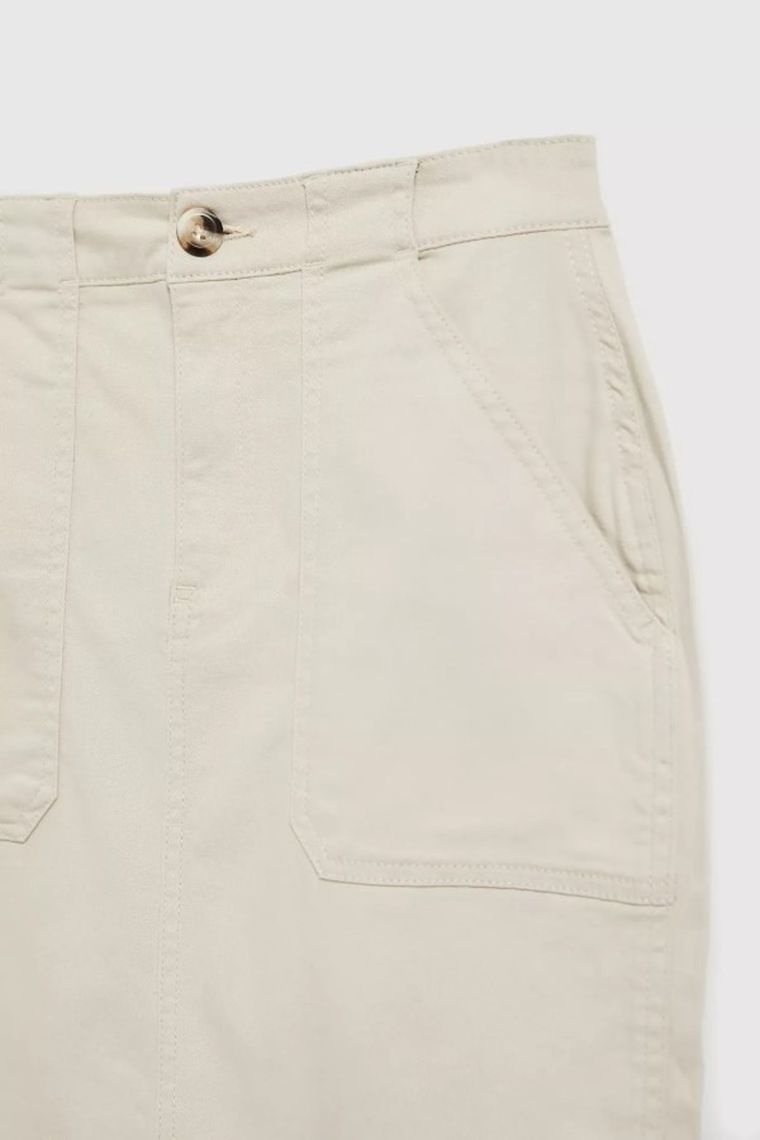 Spódnica damska, beżowa, Moodo