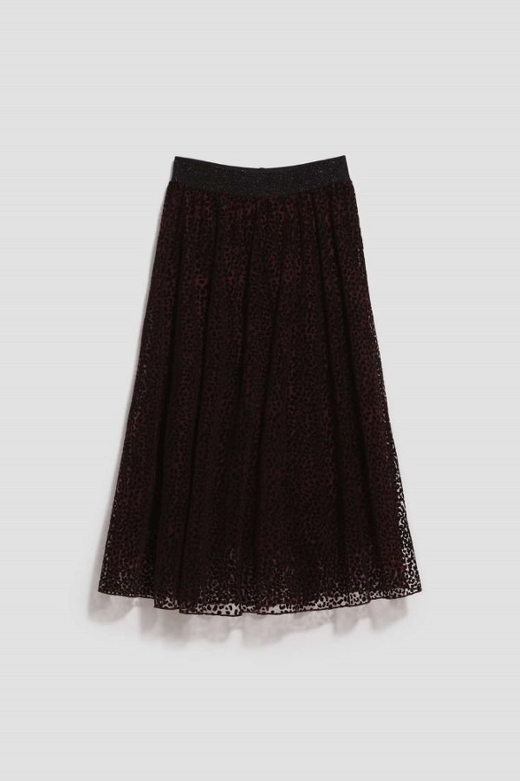 Spódnica damska, brązowa, Moodo