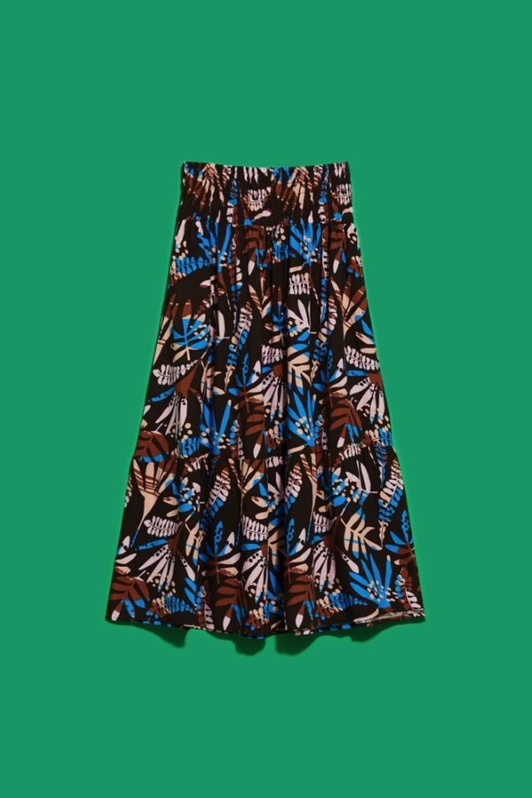 Spódnica damska, brązowa, Moodo