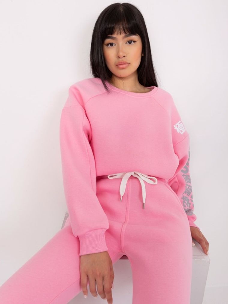 Spodnie dresowe damskie, różowe, Lily Rose