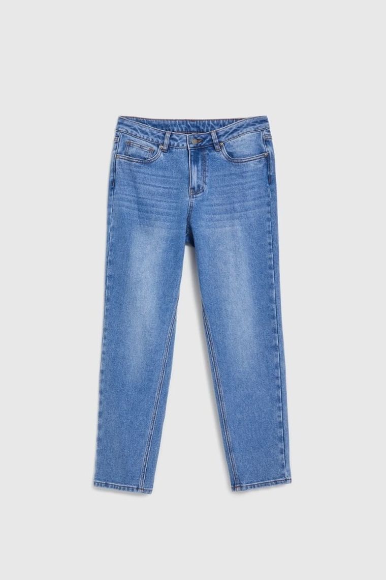 Spodnie jeansowe damskie, granatowe, Moodo