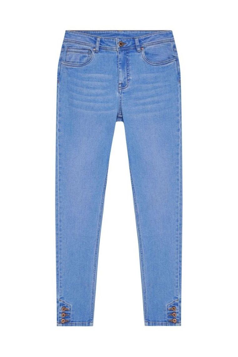 Spodnie jeansowe damskie, niebieskie, Moodo