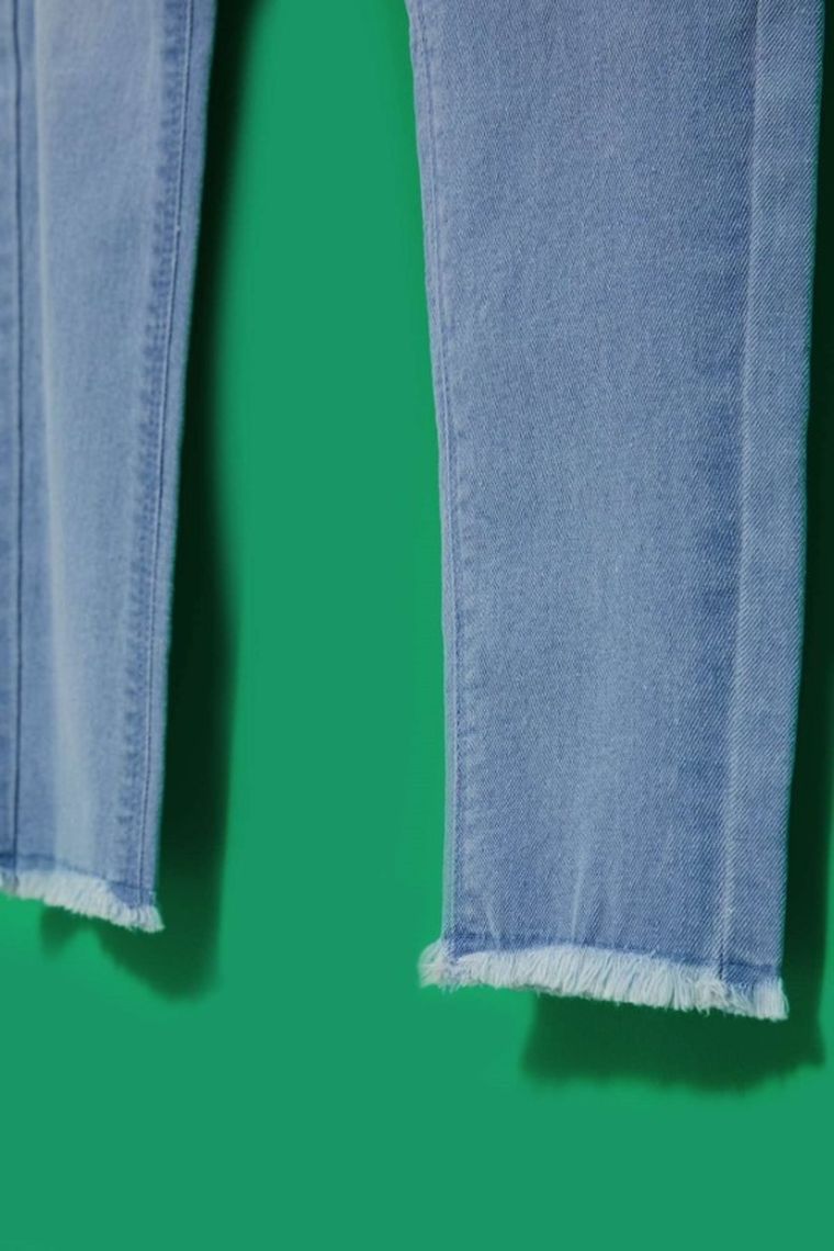 Spodnie jeansowe damskie, niebieskie, Moodo