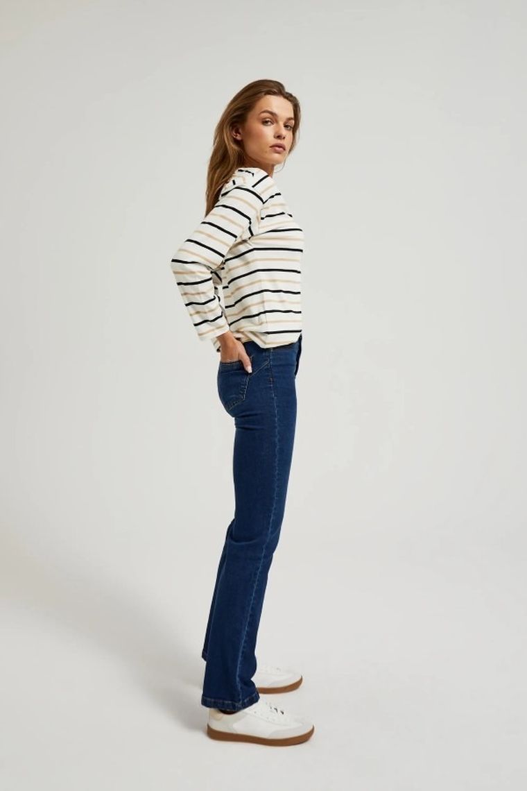 Spodnie jeansowe damskie, niebieskie, Moodo