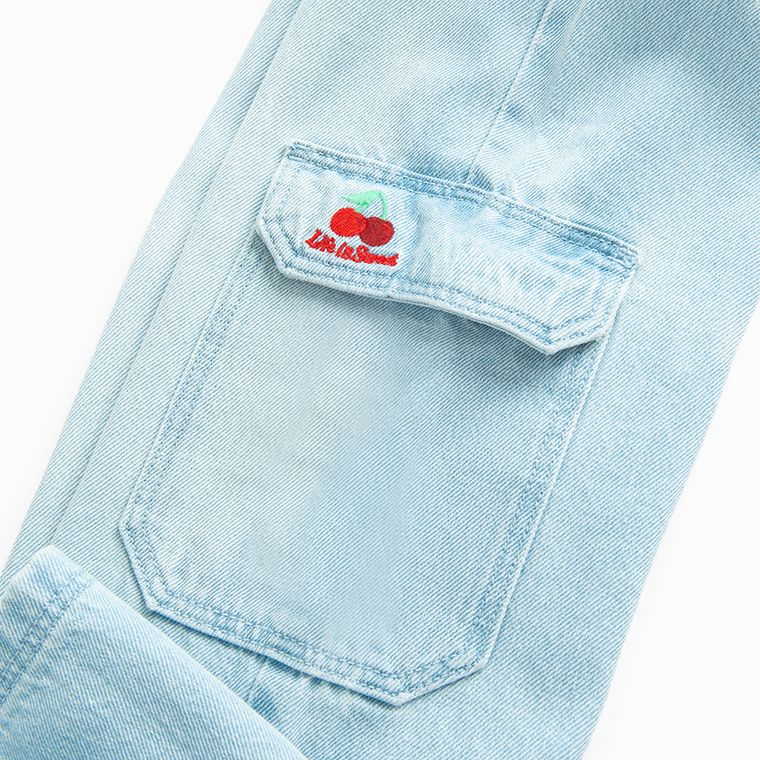 Spodnie jeansowe z regulacją cargo wide leg Cool Club