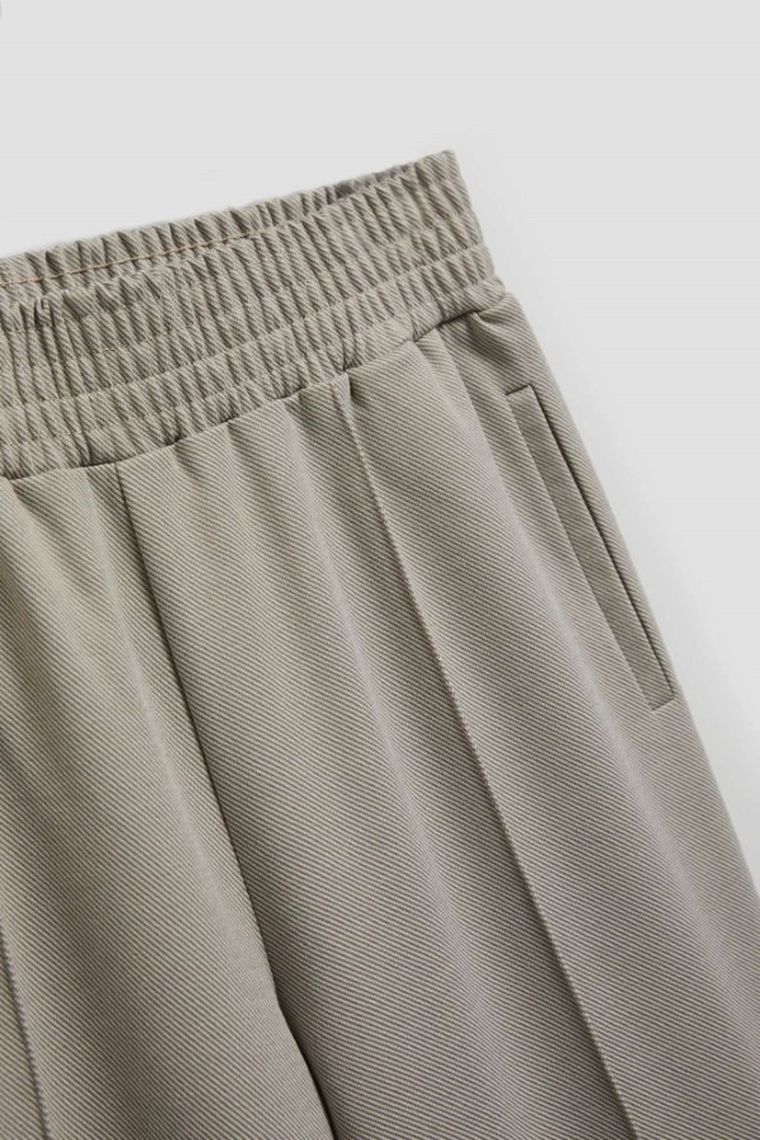 Spodnie materiałowe damskie, szare, Moodo