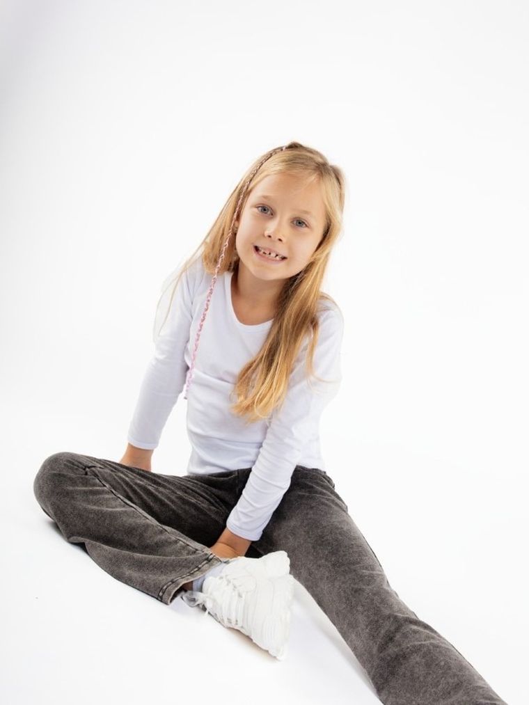 Spodnie materiałowe dziewczęce, dzwony, czarne, Tup Tup