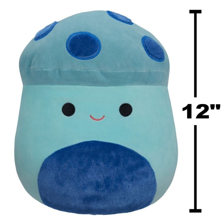 Squishmallows, Ankur, Teal Mushroom, niebieski grzybek, maskotka, 30 cm
