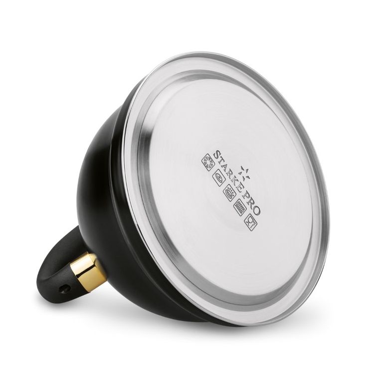 Starke Pro, Asteria II, czajnik 3l, czarny mat + złote elementy, indukcja