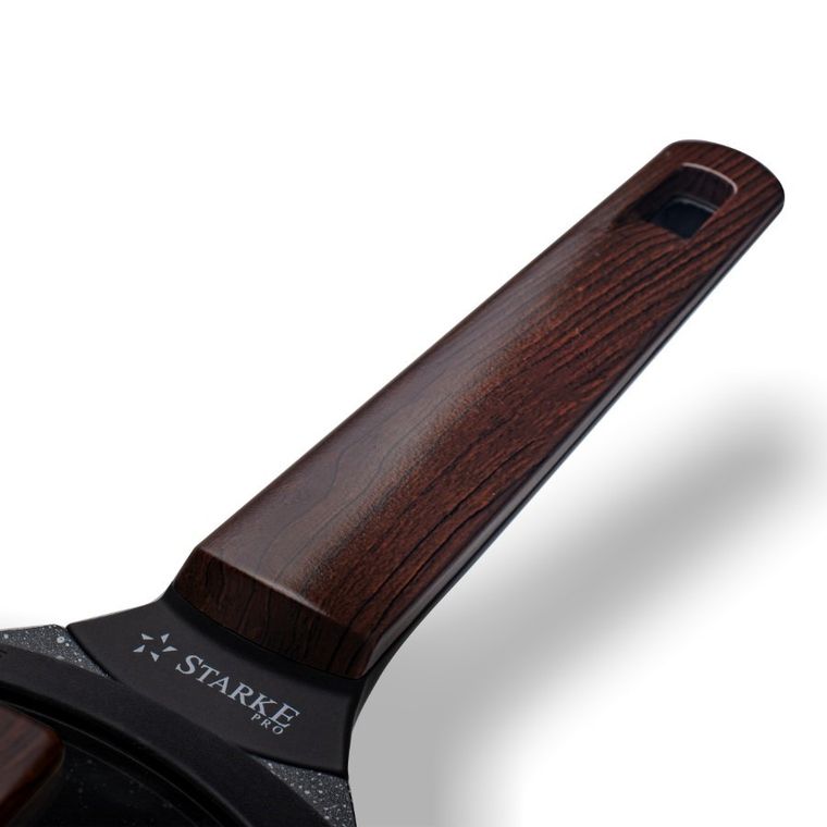 Starke Pro, Redwood, zestaw garnków z pokrywką i patelnia, 10 elementów