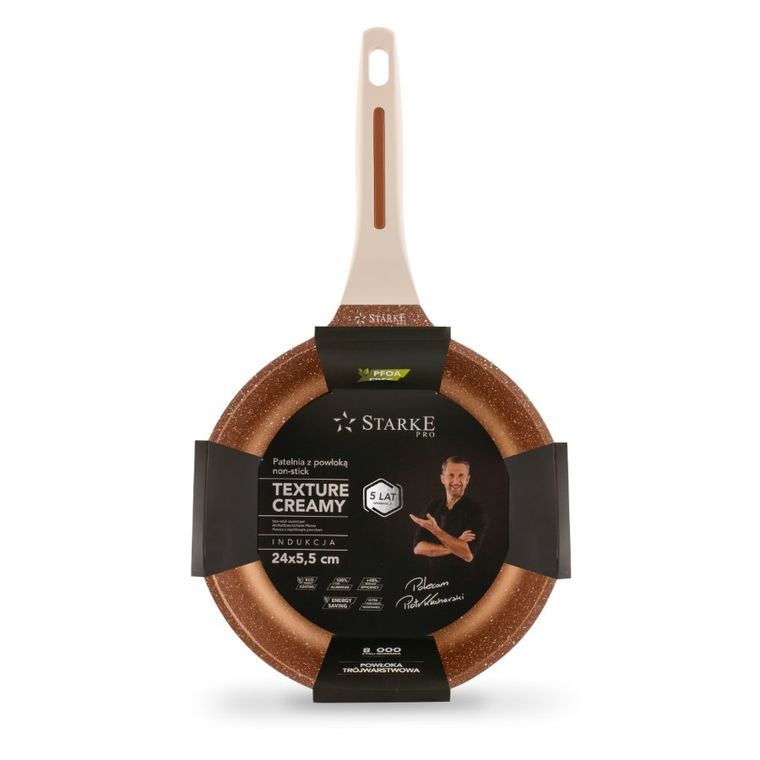 Starke Pro, Texture Creamy, patelnia, 24-5,5 cm