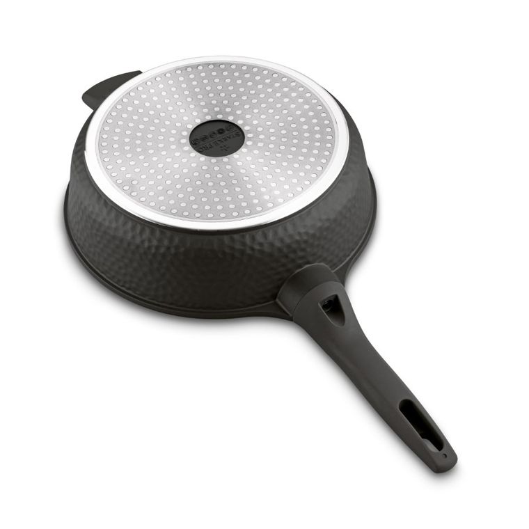 Starke Pro, Texture Grey, zestaw garnków z pokrywką i patelnia, 10 elementów