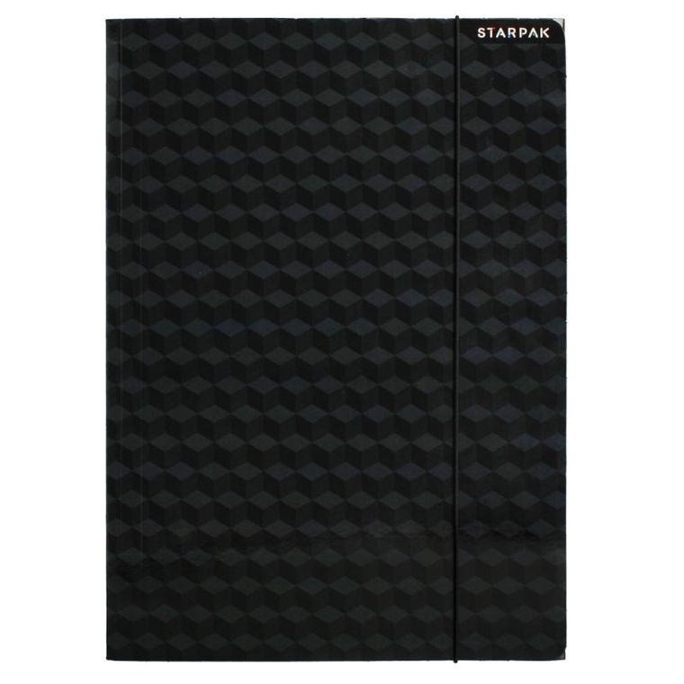 Starpak, teczka z gumką A4, cube, 1 szt.