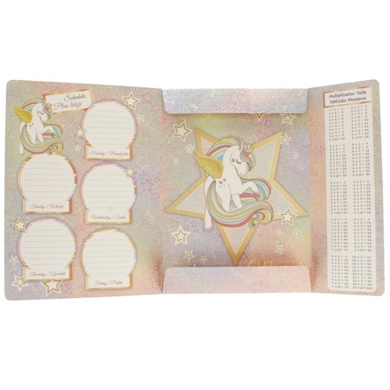 Starpak, teczka z gumką, A4, unicorn, 1 szt.
