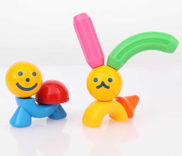 Stick-O, niedźwiedź, klocki magnetyczne, 10 elementów