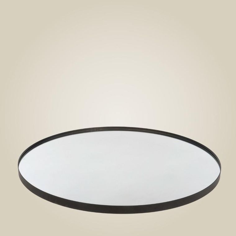 Stilovo, Noor, lustro okrągłe, metalowa rama, 80 cm