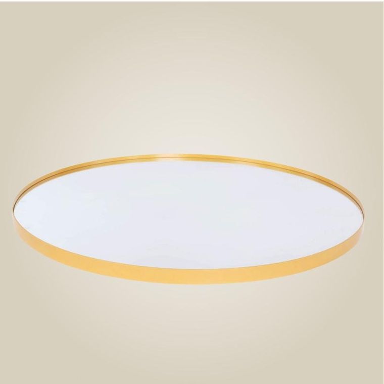 Stilovo, Noor, okrągłe lustro, metalowa rama, 80 cm