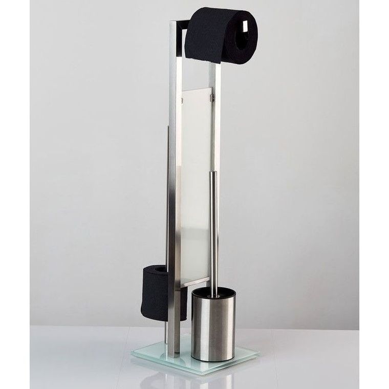 Stojak na papier toaletowy i szczotkę do WC, Rivalta 3w1