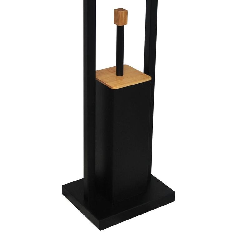 Stojak WC, szczotka do toalety uchwyt na papier, czarny